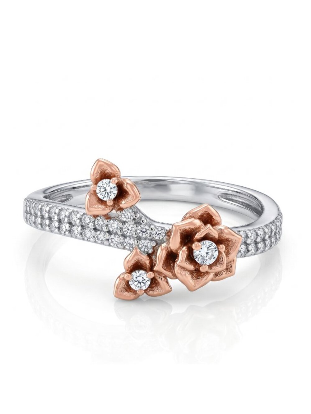 Floral Ring, 925 Sterling Silver Charmed Aroma BP Beauty and the Beast